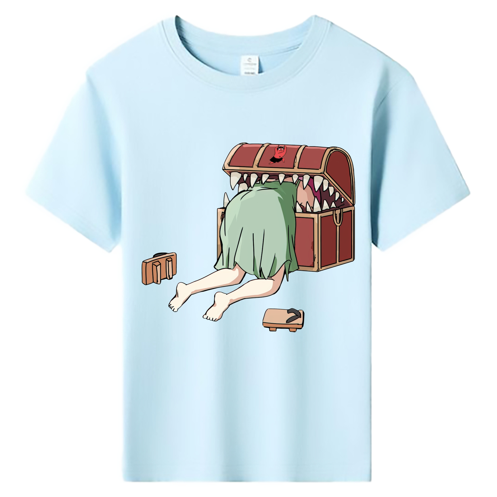 （画像用） 葬送のフリーレン Frieren 綿100％キッズTシャツ（フロントプリント）